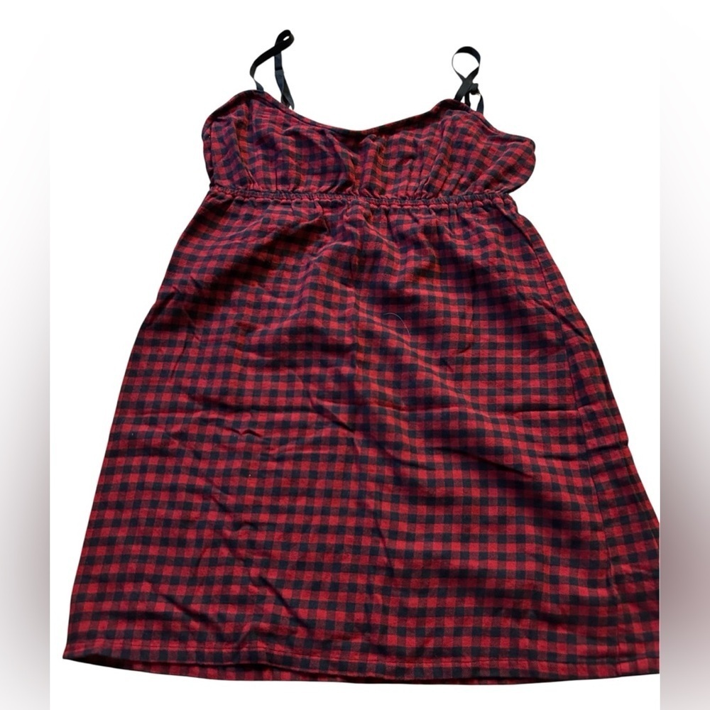 Lord & Taylor Red and Black Plaid Garment